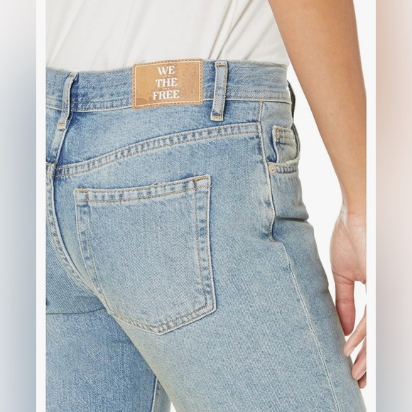 Free People Maggie Mid Rise Straight Jeans Size 27 - Picture 3 of 14